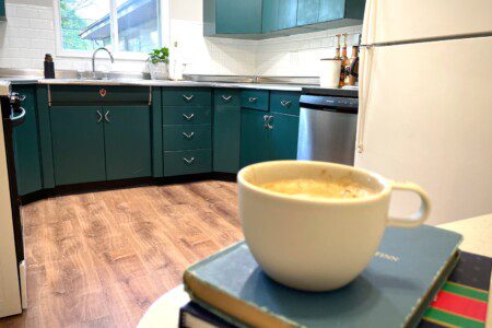 Kitchen - includes cooking utensils, pots, pans, etc. Oh did I mention there is a Nespresso maker with pods provided? And a coffee bar?!