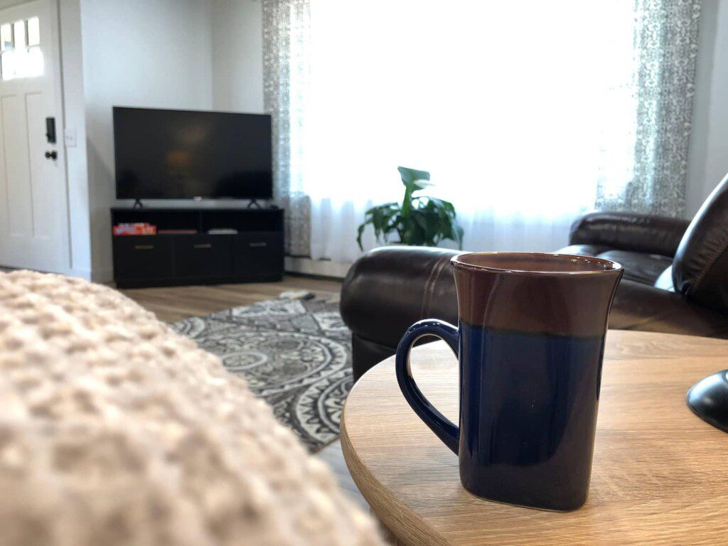 Savor a cup of coffee while unwinding from your day while watching your favorite shows on this 50" TCL Roku Smart TV with complementary YouTubeTV access (similar to Dish or DirectTV).