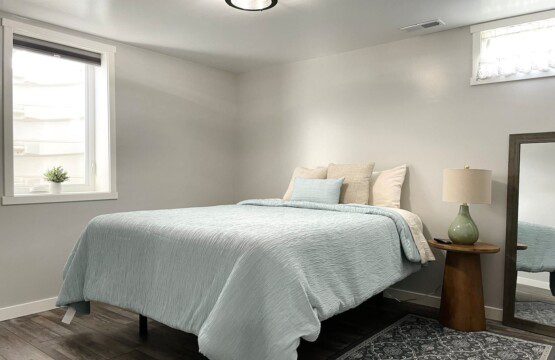 Bedroom #3 - basement bedroom with queen bed