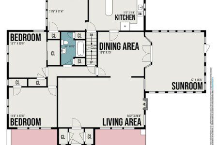 Floorplan of main floor (ground floor)