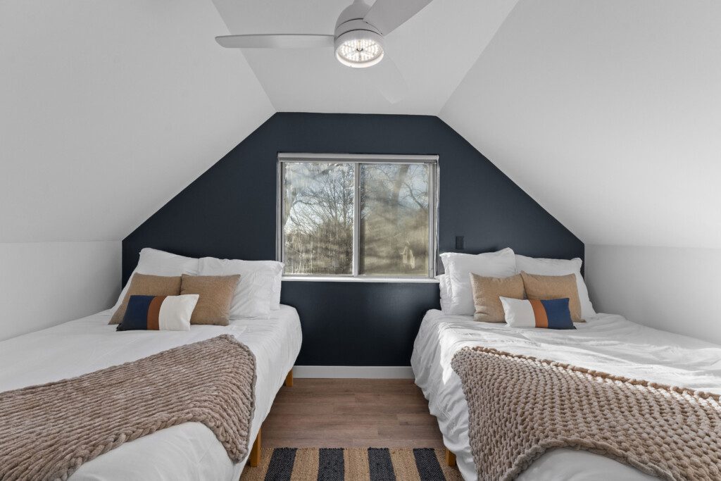 Plenty of room for everyone! The upstairs Bedroom 3 features two queen beds, making it ideal for families, kids, or friends traveling together.