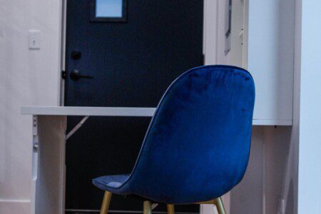 Dedicated workspace with this pulldown desk!