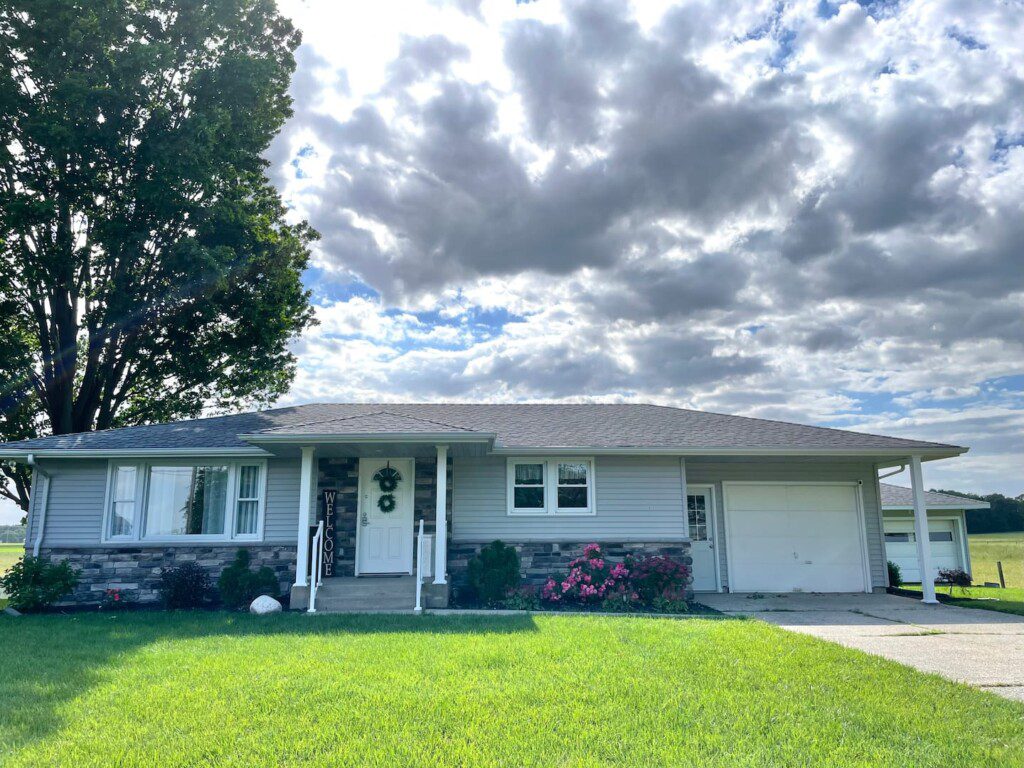 View from Road of the front of the house - this house was completely renovated, inside and out!