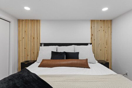 Your private escape awaits 🌙 Bedroom 1 features a king bed with master bath en suite, giving you comfort + privacy at Notre Dame Pool Haus. Perfect for parents or couples on getaway.