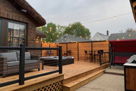 Decked Out Back Deck - hot tub, grill, lights, privacy fence, did I mention hot tub!!??