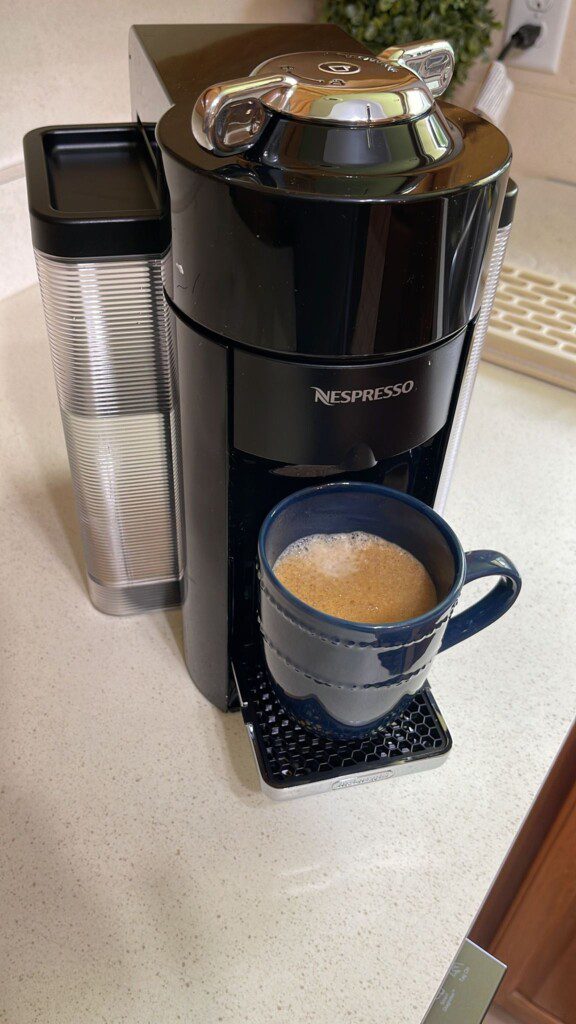 Enjoy a complementary cup of Nespresso!!