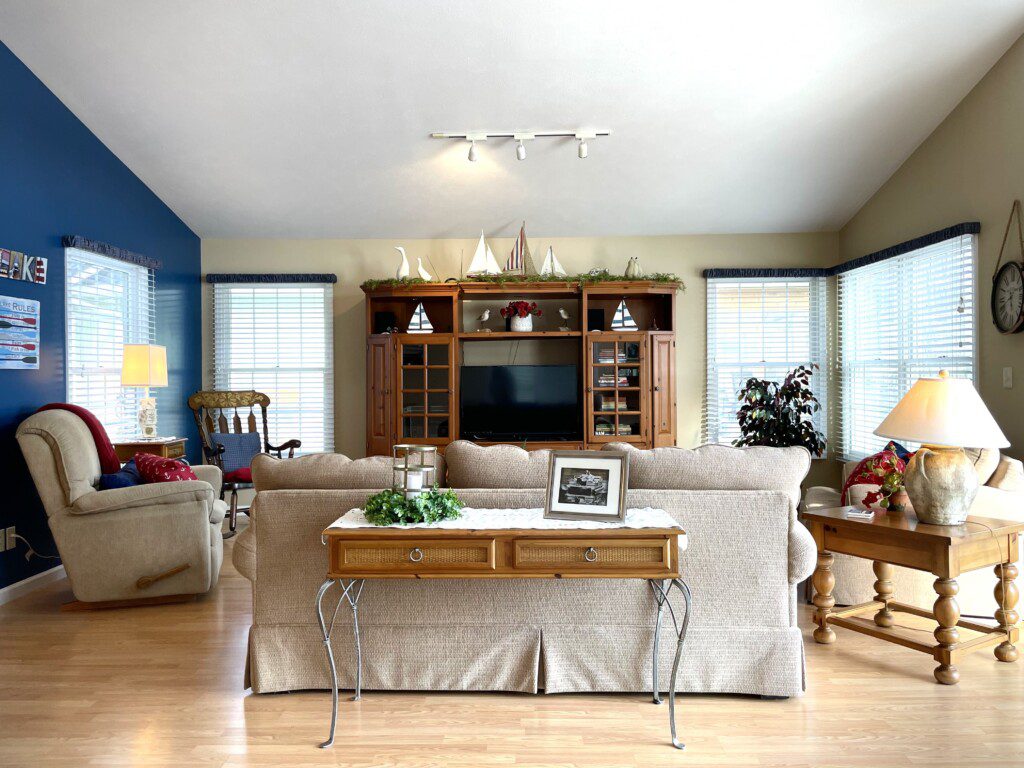 Kick back in the cozy recliner or lounge on the couches for a perfect evening of relaxation and entertainment.