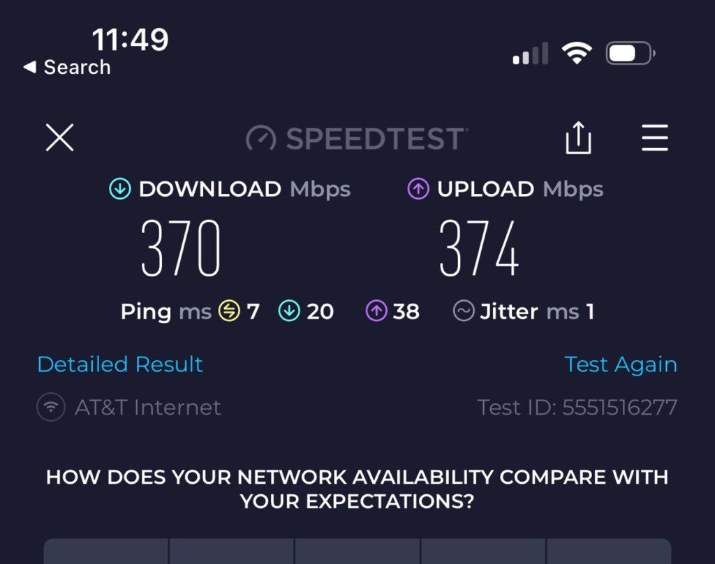 Lightning-fast internet!