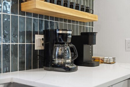 Start your mornings right ☕✨ Notre Dame Pool Haus has a full coffee bar ready for early risers & late-night sippers alike. Your perfect family getaway begins with the first cup!