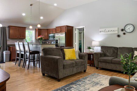 Open Concept living room, dining room, and kitchen