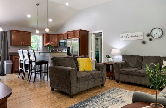 Open Concept living room, dining room, and kitchen