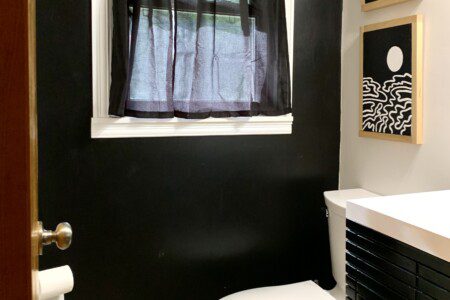 Bathroom #2 - half bathroom, sink and toilet only