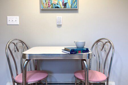 Kitchen - includes cooking utensils, pots, pans, etc. Oh did I mention there is a Nespresso maker with pods provided? And a coffee bar?!