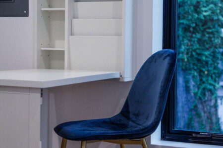 Dedicated workspace with this pulldown desk!