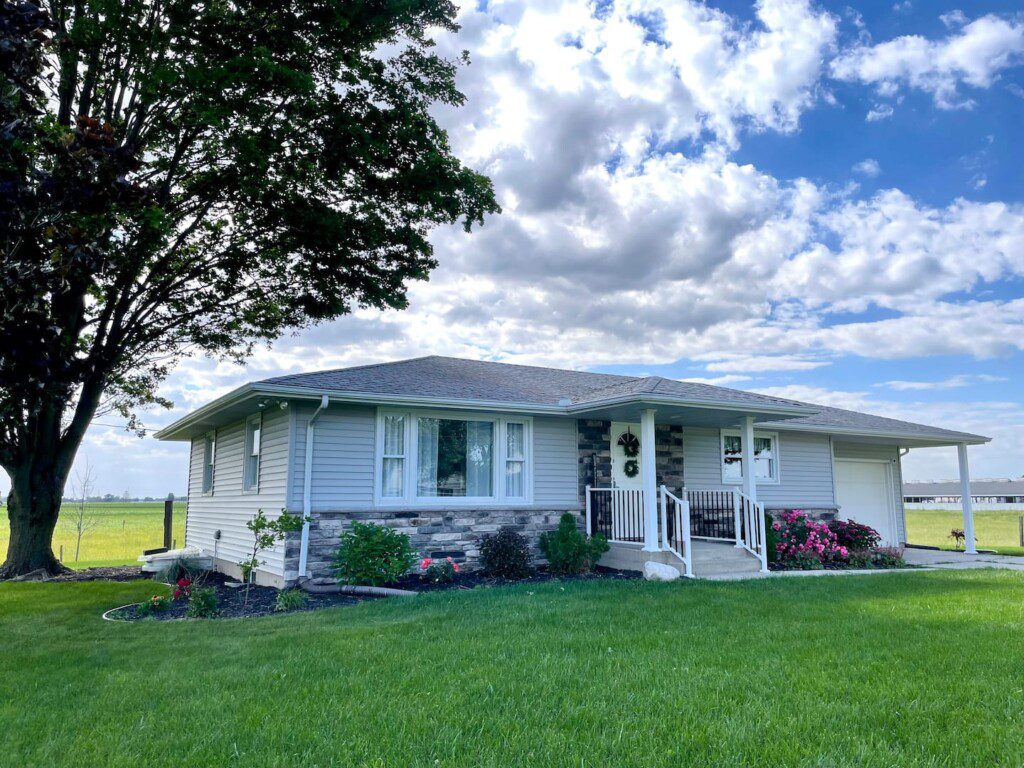 View from Road of the front of the house - this house was completely renovated, inside and out!