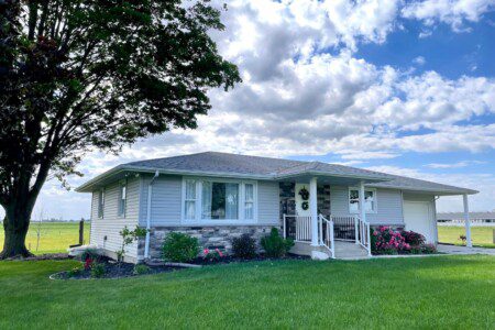 View from Road of the front of the house - this house was completely renovated, inside and out!