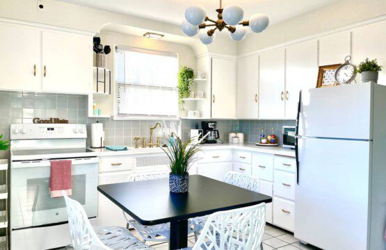 Kitchen - includes cooking utensils, pots, pans, etc. Oh did I mention there is a Mini Essenza Nespresso maker with complimentary pods provided? And a coffee bar?!