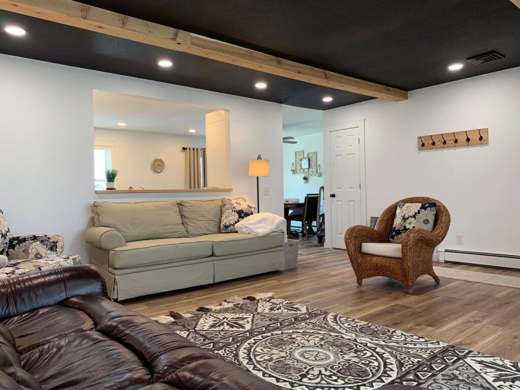 Living Room - open concept to the kitchen and dining room.