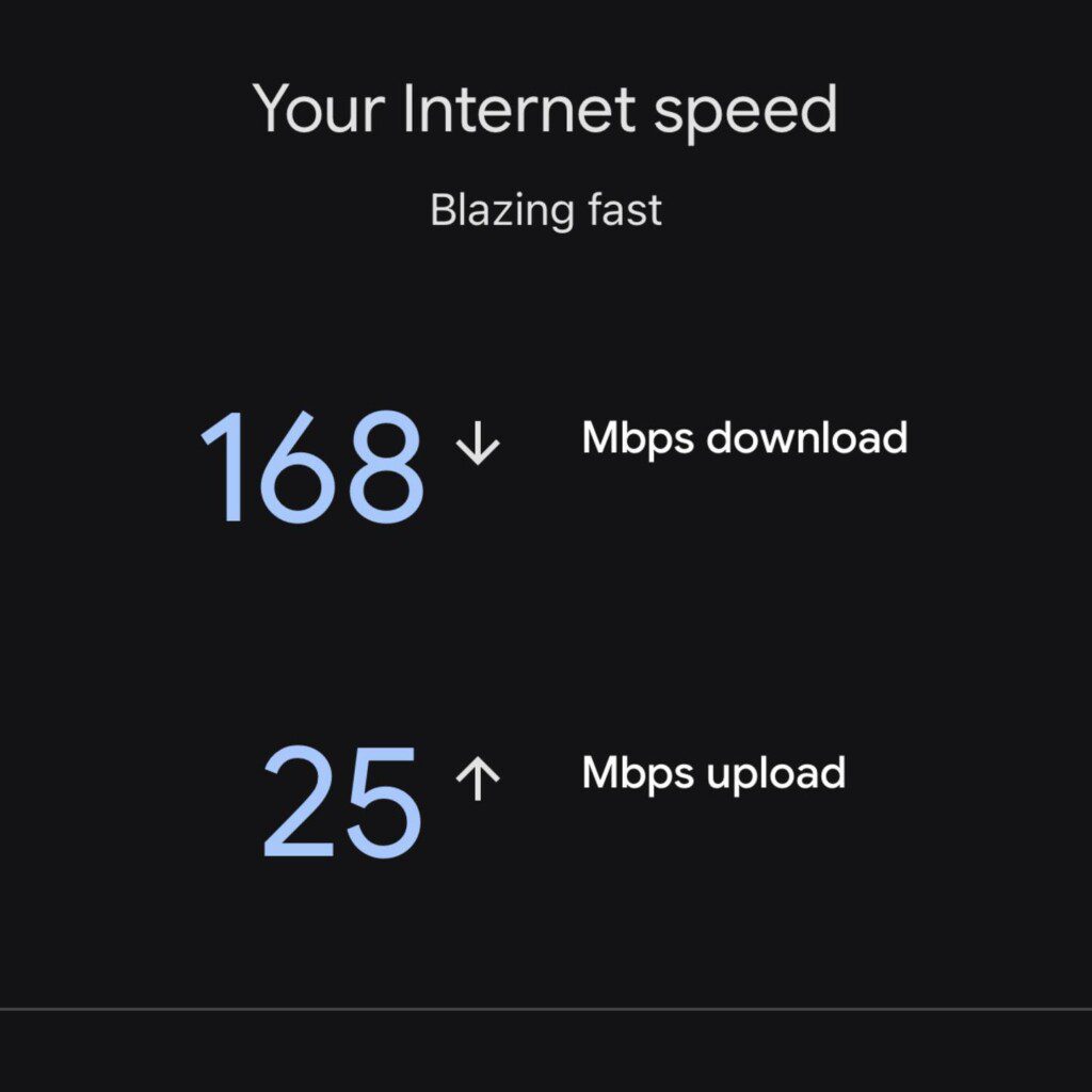 Super fast internet - great for gaming, remote work, or streaming