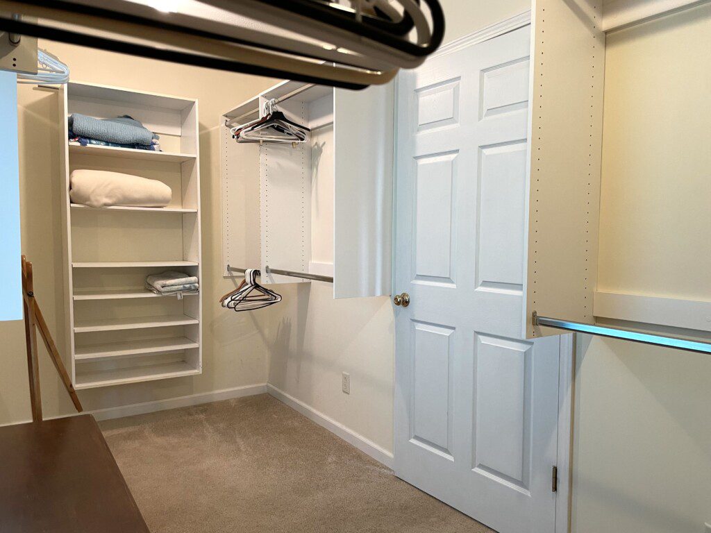 Master Bedroom walk-in closet - full length mirror