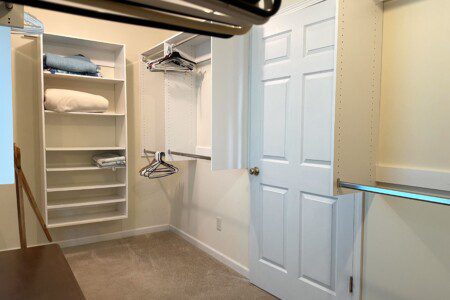 Master Bedroom walk-in closet - full length mirror
