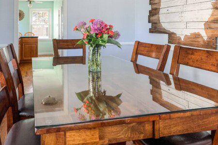 Dining room - Handcrafted Art Decor created by my talented wife!